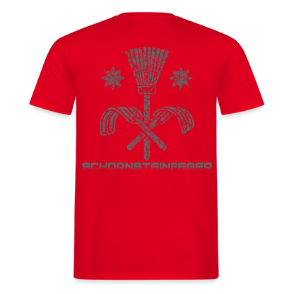 Unisex T-Shirt "Schornsteinfeger" Rot Männer T-Shirt