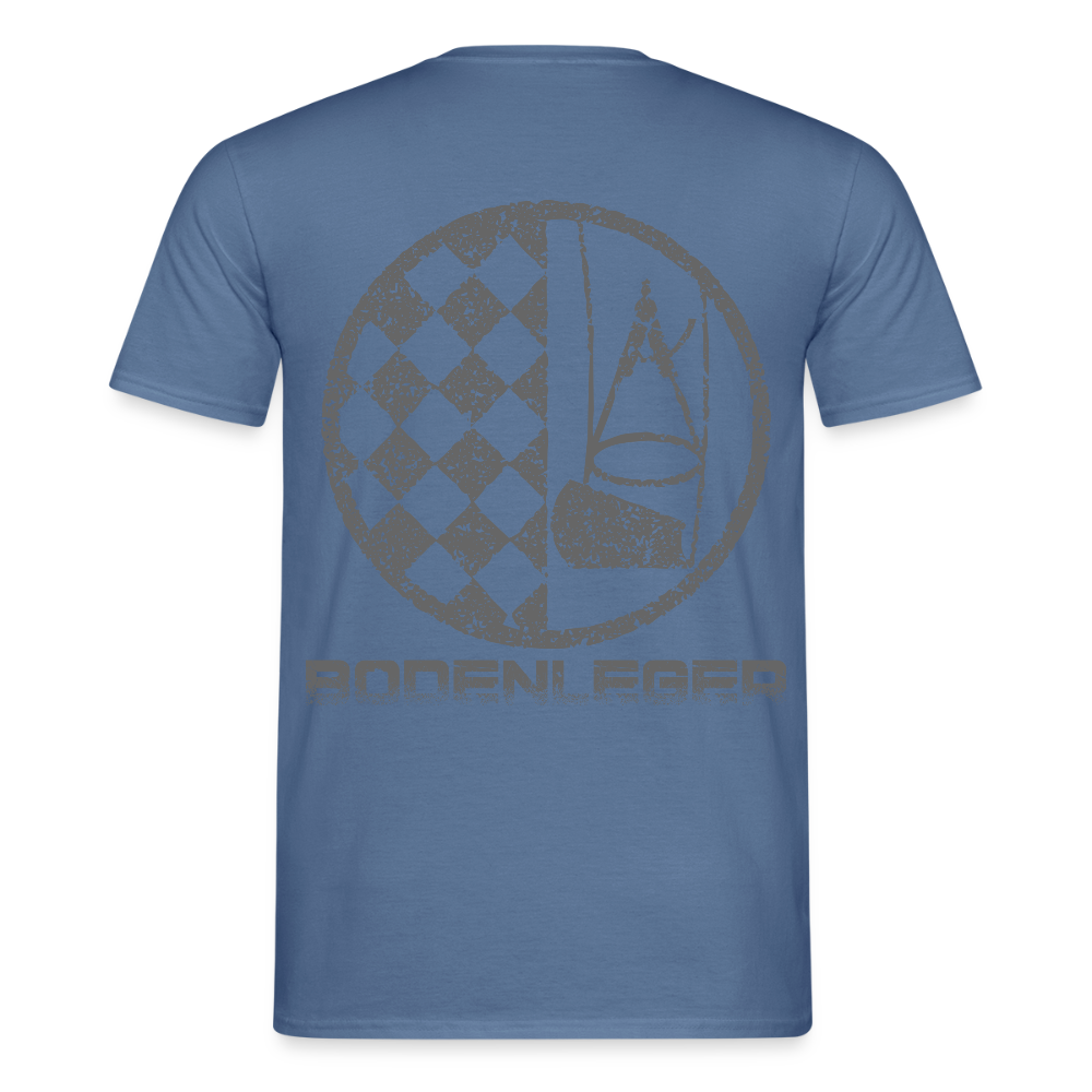 Unisex T-Shirt "Bodenleger" Taubenblau Männer T-Shirt