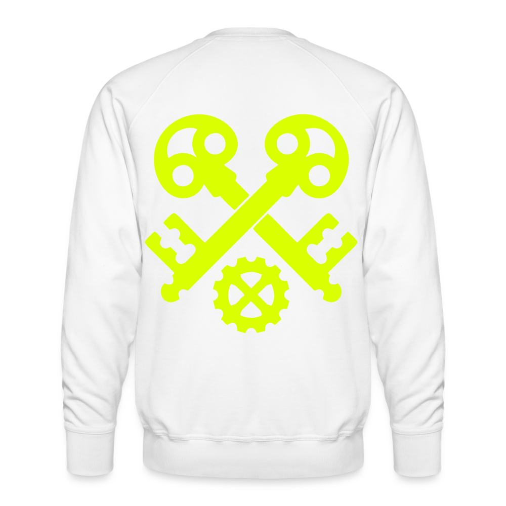 Unisex Premium Pullover "Schlosser" neongelb Männer Premium Pullover