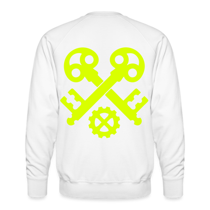 Unisex Premium Pullover "Schlosser" neongelb Männer Premium Pullover