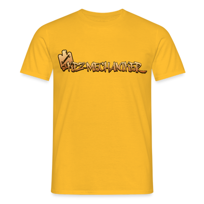 Unisex T-Shirt "KFZ-Mechaniker" Gelb Männer T-Shirt