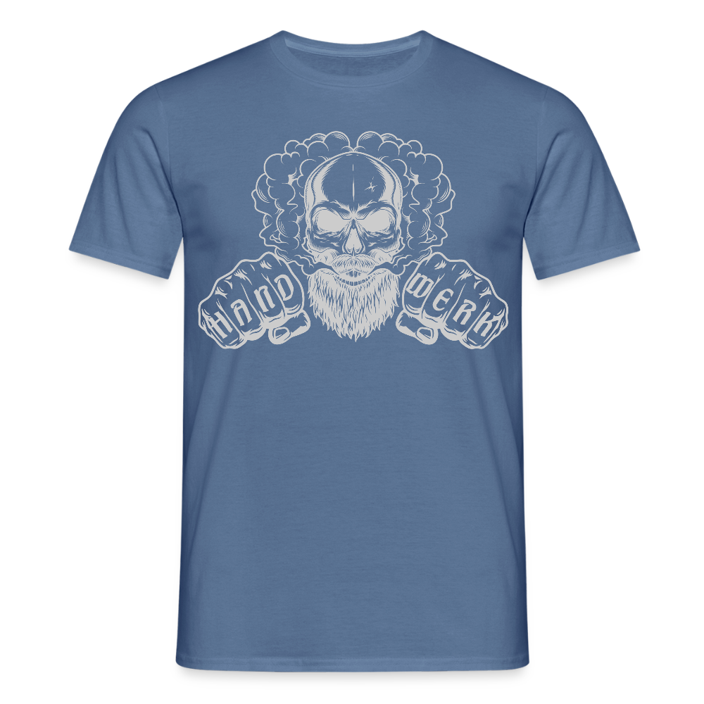 Unisex T-Shirt "Blackbeard-Handwerk" Taubenblau Männer T-Shirt