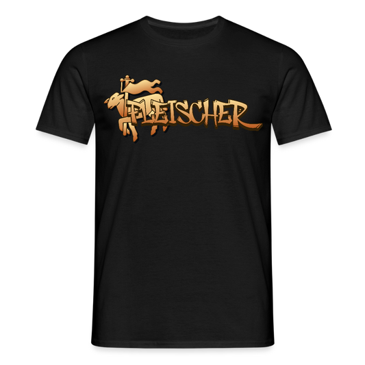 Unisex T-Shirt "Fleischer" Schwarz Männer T-Shirt