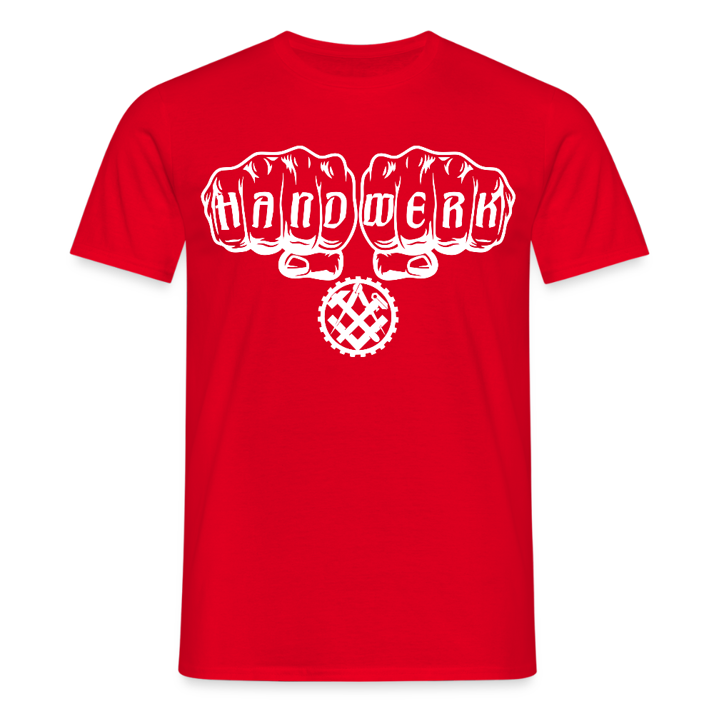 Unisex T-Shirt "Mechaniker" Rot Männer T-Shirt