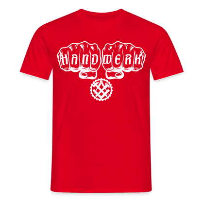 Unisex T-Shirt "Mechaniker" Rot Männer T-Shirt