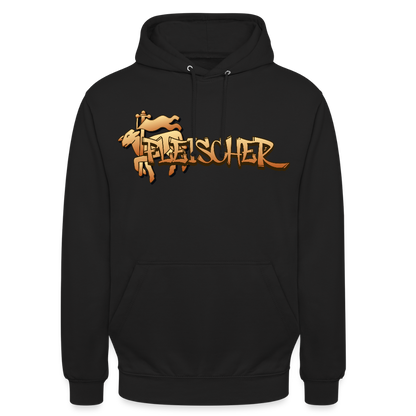 Unisex Hoodie "Fleischer" Schwarz Unisex Hoodie
