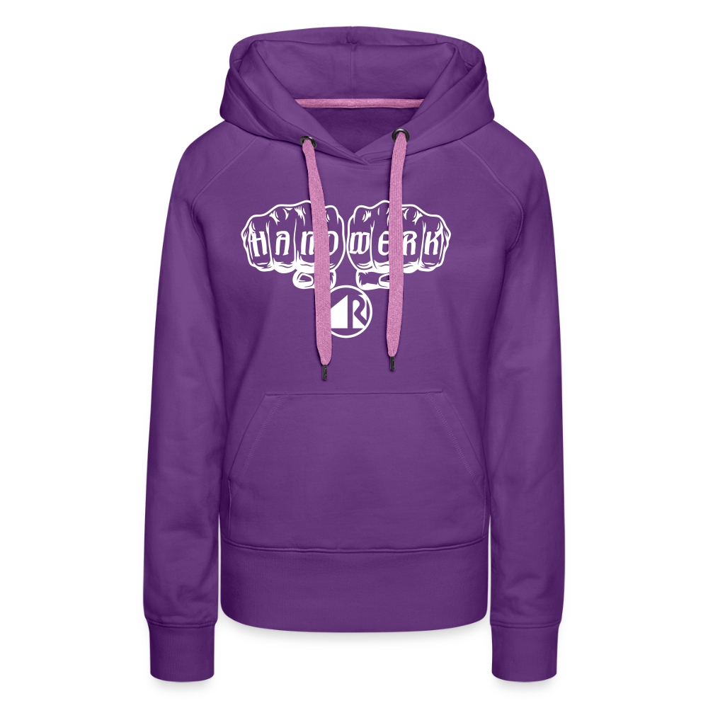 Frauen Premium Hoodie "Raumausstatter" Purple Frauen Premium Hoodie