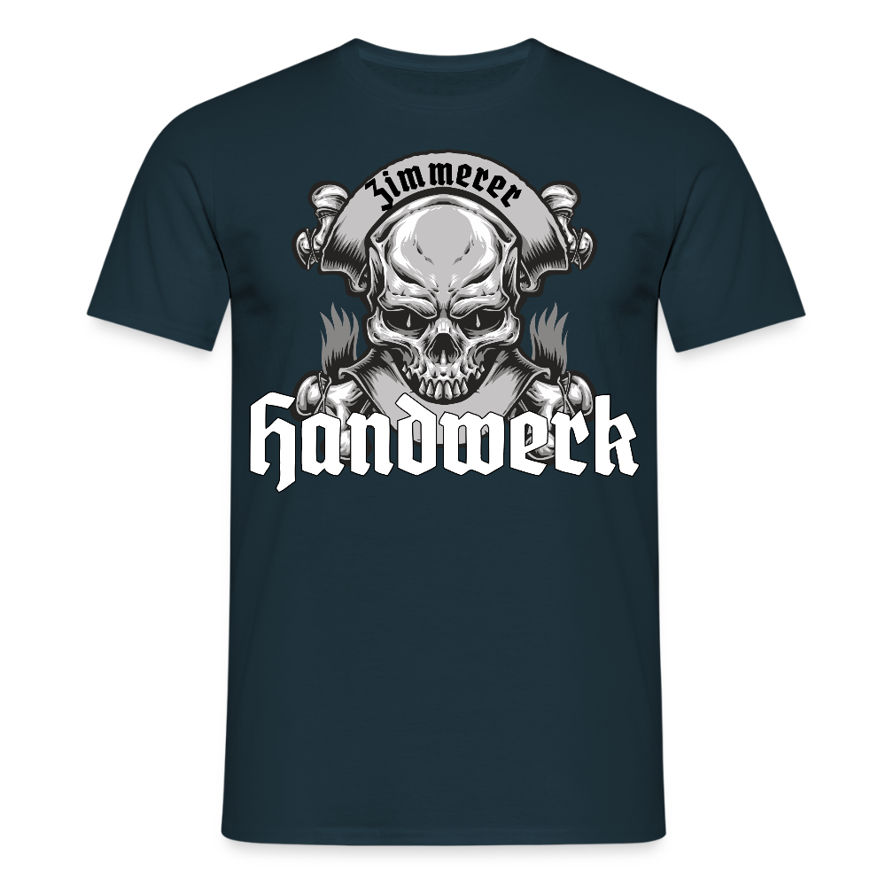 Unisex T-Shirt "Skull-Zimmerer" Navy Männer T-Shirt