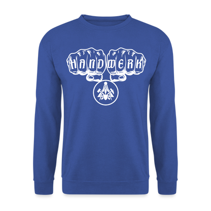 Unisex Pullover "Maurer" Royalblau Unisex Pullover