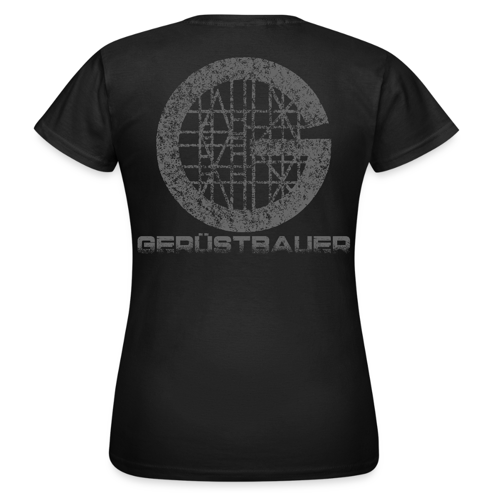 Frauen T-Shirt "Gerüstbauer" - Schwarz