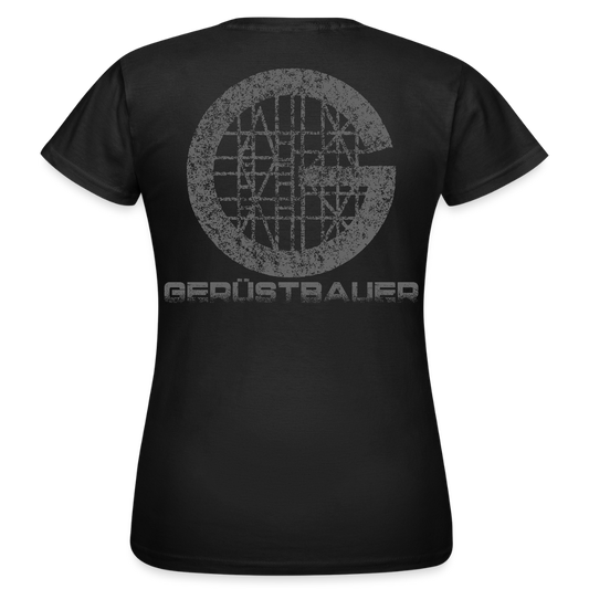 Frauen T-Shirt "Gerüstbauer" - Schwarz