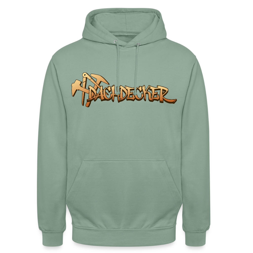 Unisex Hoodie "Dachdecker" Graugrün Unisex Hoodie