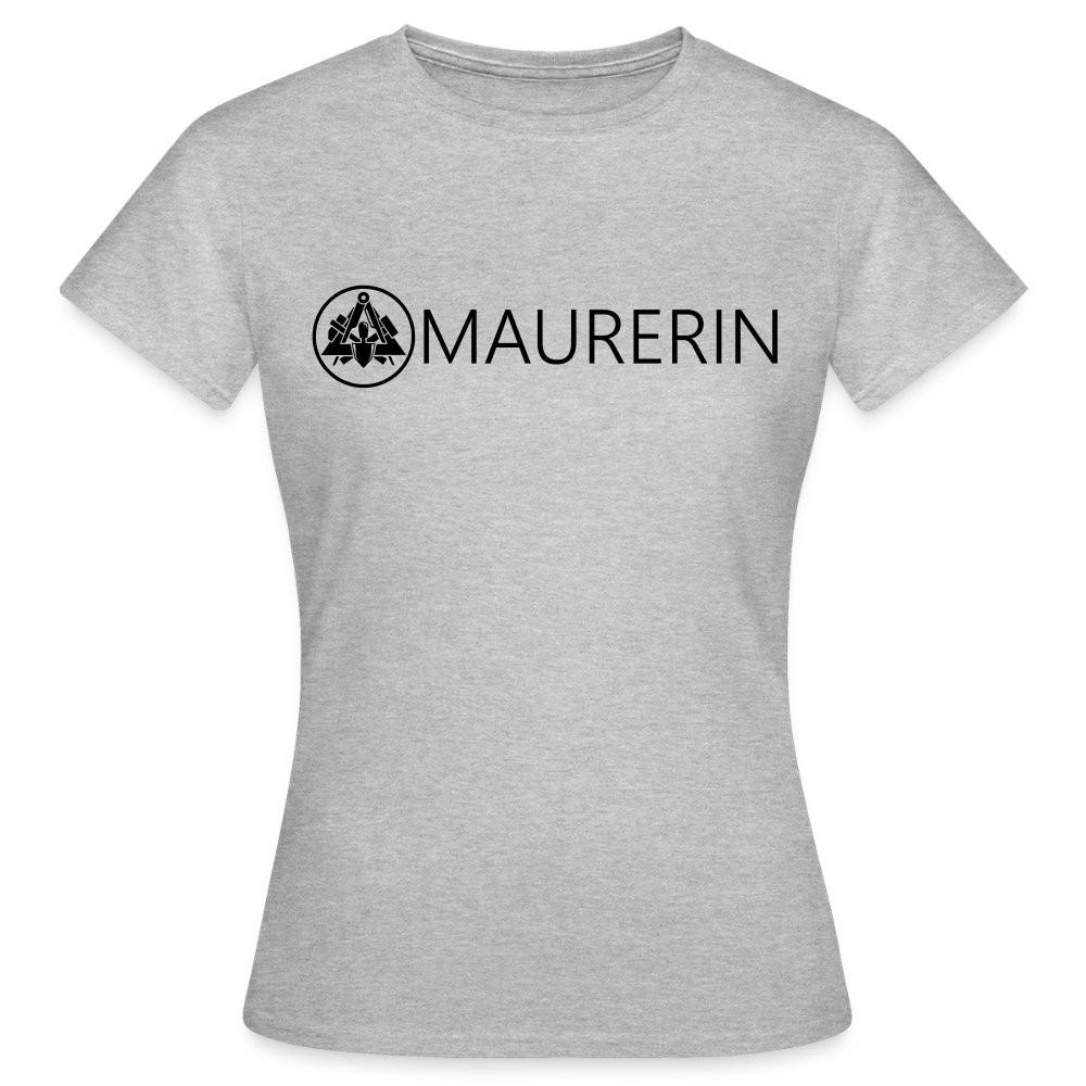 Frauen T-Shirt "Maurerin" Grau meliert Frauen T-Shirt
