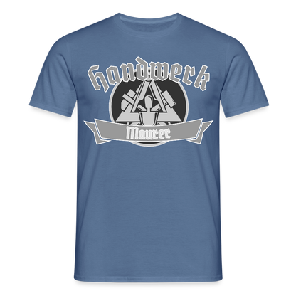Unisex T-Shirt "Maurer" Taubenblau Männer T-Shirt