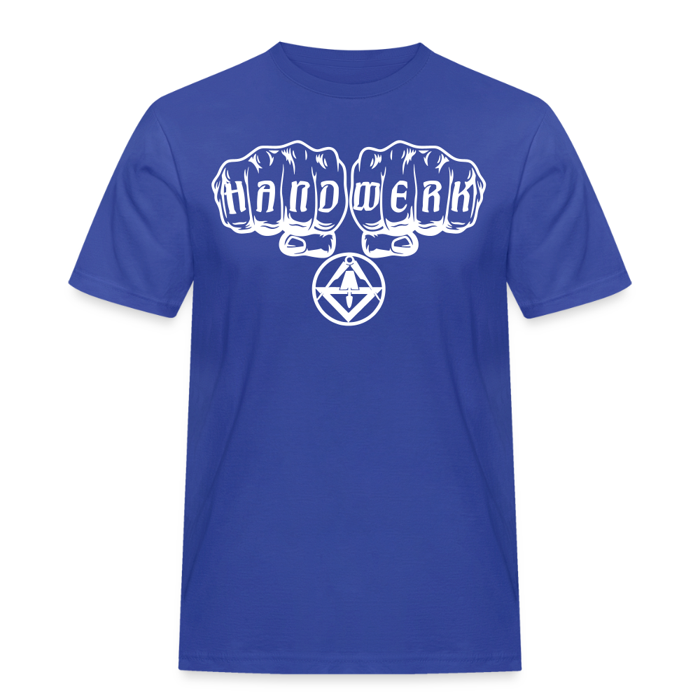 Männer Workwear T-Shirt "Stuckateur" - Royalblau