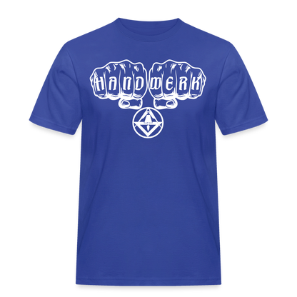 Männer Workwear T-Shirt "Stuckateur" Royalblau Männer Workwear T-Shirt