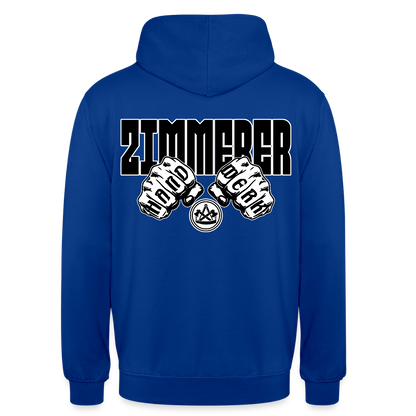 Unisex Hoodie "Zimmerer" (beidseitig bedruckt) Royalblau Unisex Hoodie