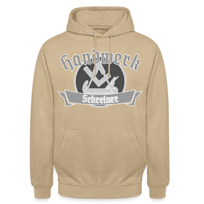 Unisex Hoodie "Schreiner" Beige Unisex Hoodie