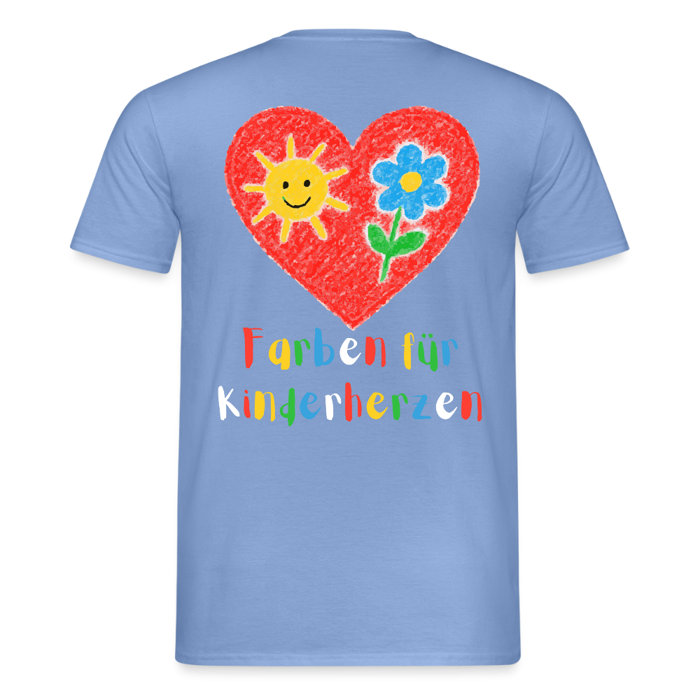 Unisex T-Shirt "Farben für Kinderherzen" (beidseitig bedruckt) Männer T-Shirt