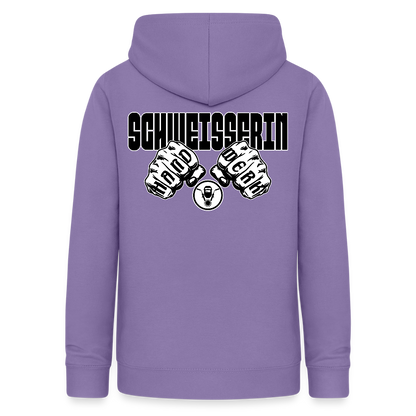 Frauen Hoodie "Schweisserin" (beidseitig beruckt) Lavendel Frauen Hoodie