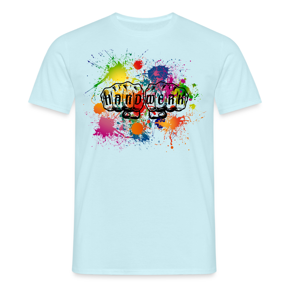 Unisex T-Shirt "Handwerk-Farbklecks" Sky Männer T-Shirt