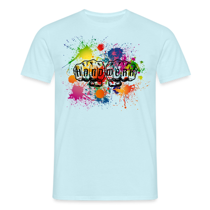 Unisex T-Shirt "Handwerk-Farbklecks" Sky Männer T-Shirt