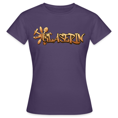 Frauen T-Shirt "Glaserin" Dunkellila Frauen T-Shirt