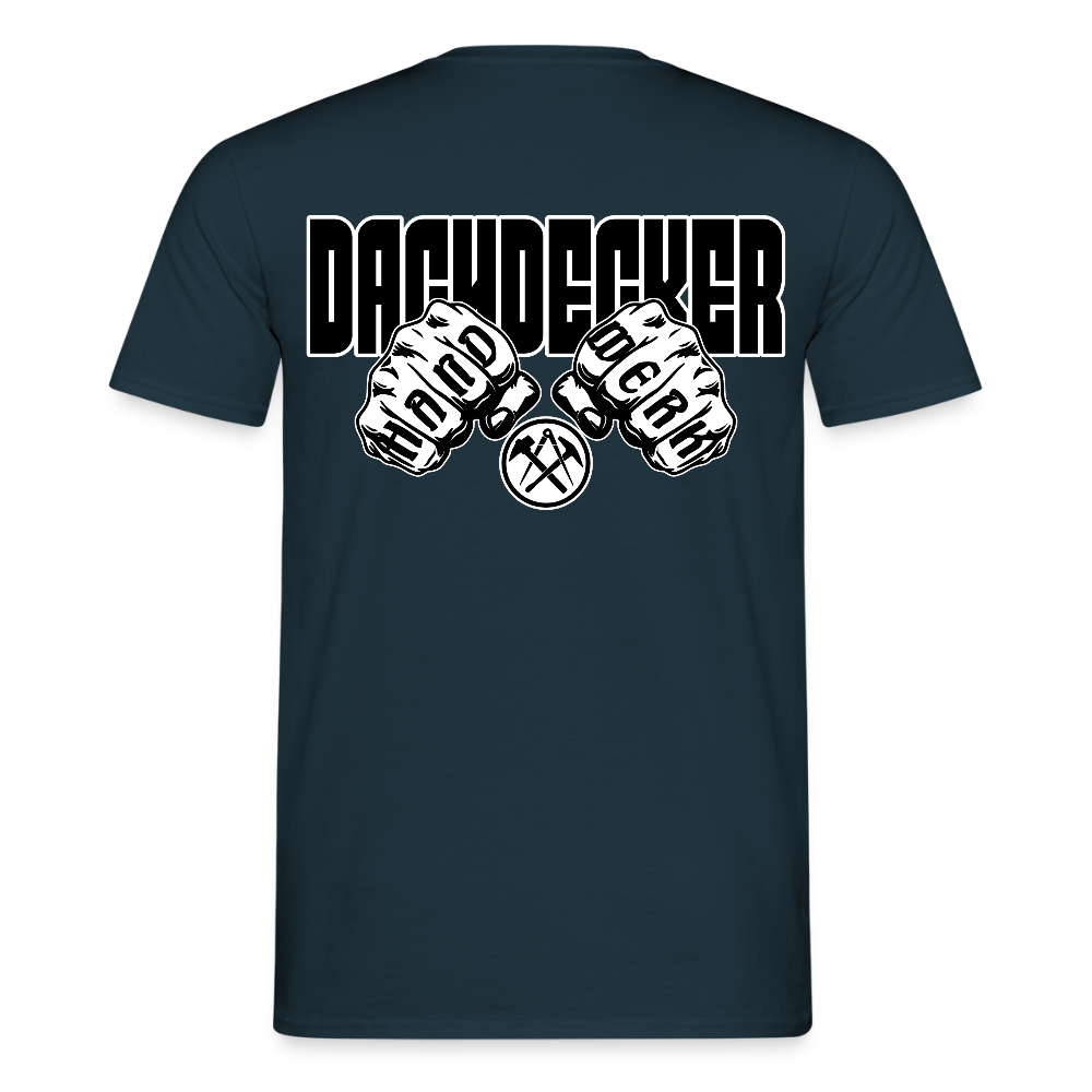 Unisex T-Shirt "Dachdecker" Navy Männer T-Shirt