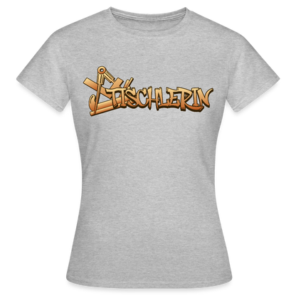 Frauen T-Shirt "Tischlerin" Grau meliert Frauen T-Shirt