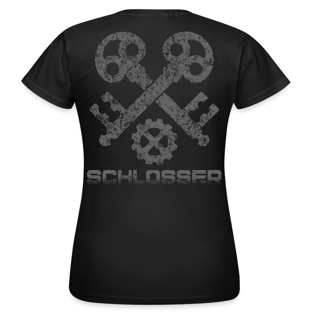 Frauen T-Shirt "Schlosser" Schwarz Frauen T-Shirt