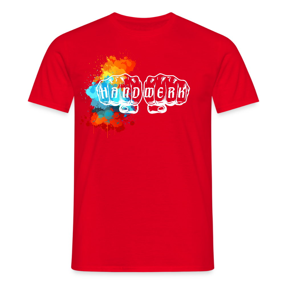 Unisex T-Shirt "Splash" Rot Männer T-Shirt