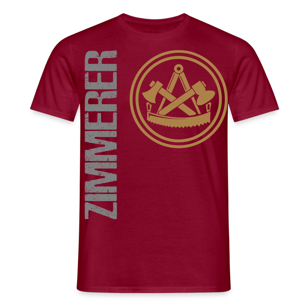 Unisex T-Shirt "Zimmerer" Ziegelrot Männer T-Shirt