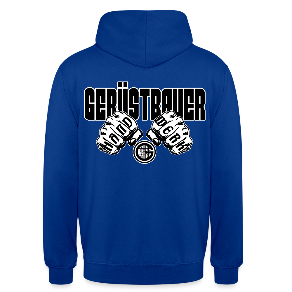 Unisex Hoodie "Gerüstbauer" - Royalblau
