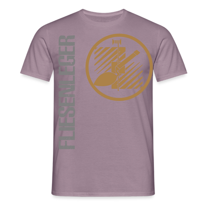 Unisex T-Shirt "Fliesenleger" Lilagrau Männer T-Shirt