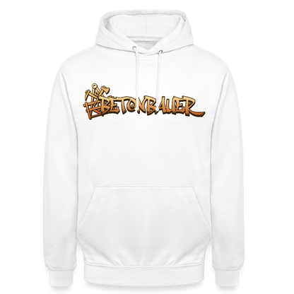 Unisex Hoodie "Betonbauer" Weiß Unisex Hoodie