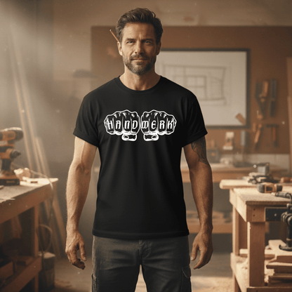 Premium T-Shirt HW-200 | Robust & Vielseitig | Für stolze Handwerker (S-3XL) Schwarz Männer Gildan Ultra T-Shirt