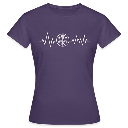Frauen T-Shirt "Schornsteinfeger" Dunkellila Frauen T-Shirt
