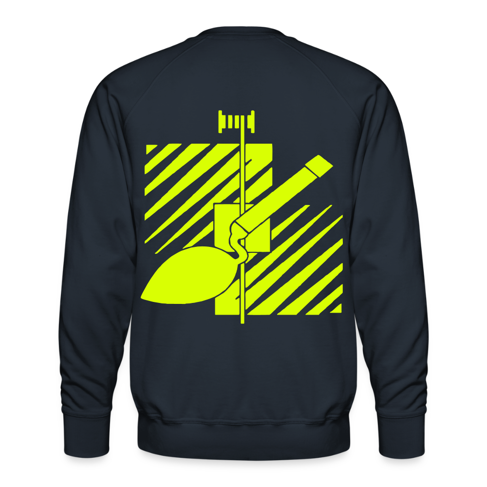 Unisex Premium Pullover "Fliesenleger" neongelb Männer Premium Pullover