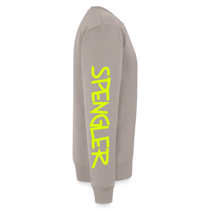 Unisex Premium Pullover "Spengler" neongelb - Taupe