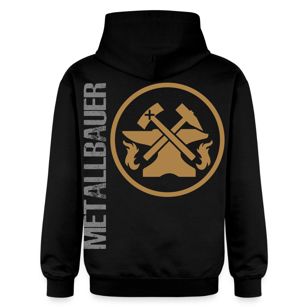 Gildan Unisex Softstyle® "Metallbauer" Schwarz Gildan Unisex Softstyle® Midweight Hoodie