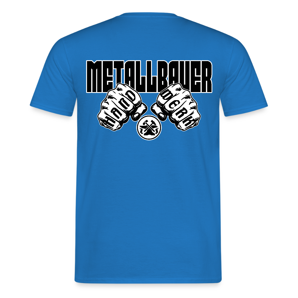 Unisex T-Shirt "Metallbauer" Royalblau Männer T-Shirt