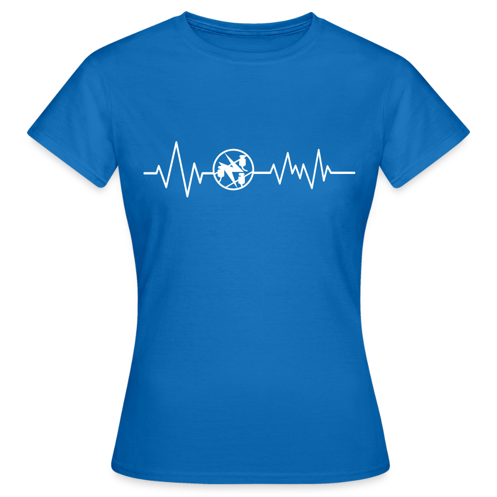 Frauen T-Shirt "Elektriker" Royalblau Frauen T-Shirt