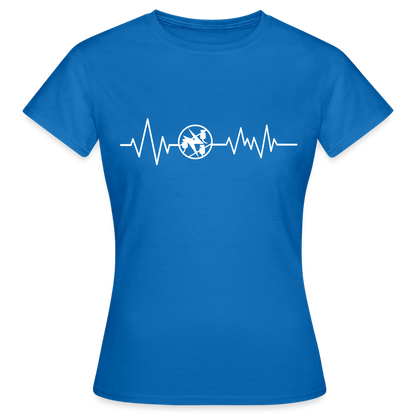 Frauen T-Shirt "Elektriker" Royalblau Frauen T-Shirt