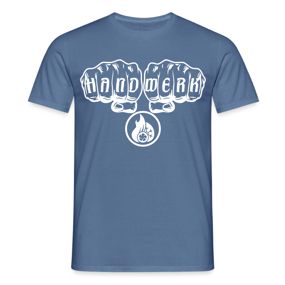 Unisex T-Shirt "Klimatechniker" - Taubenblau 