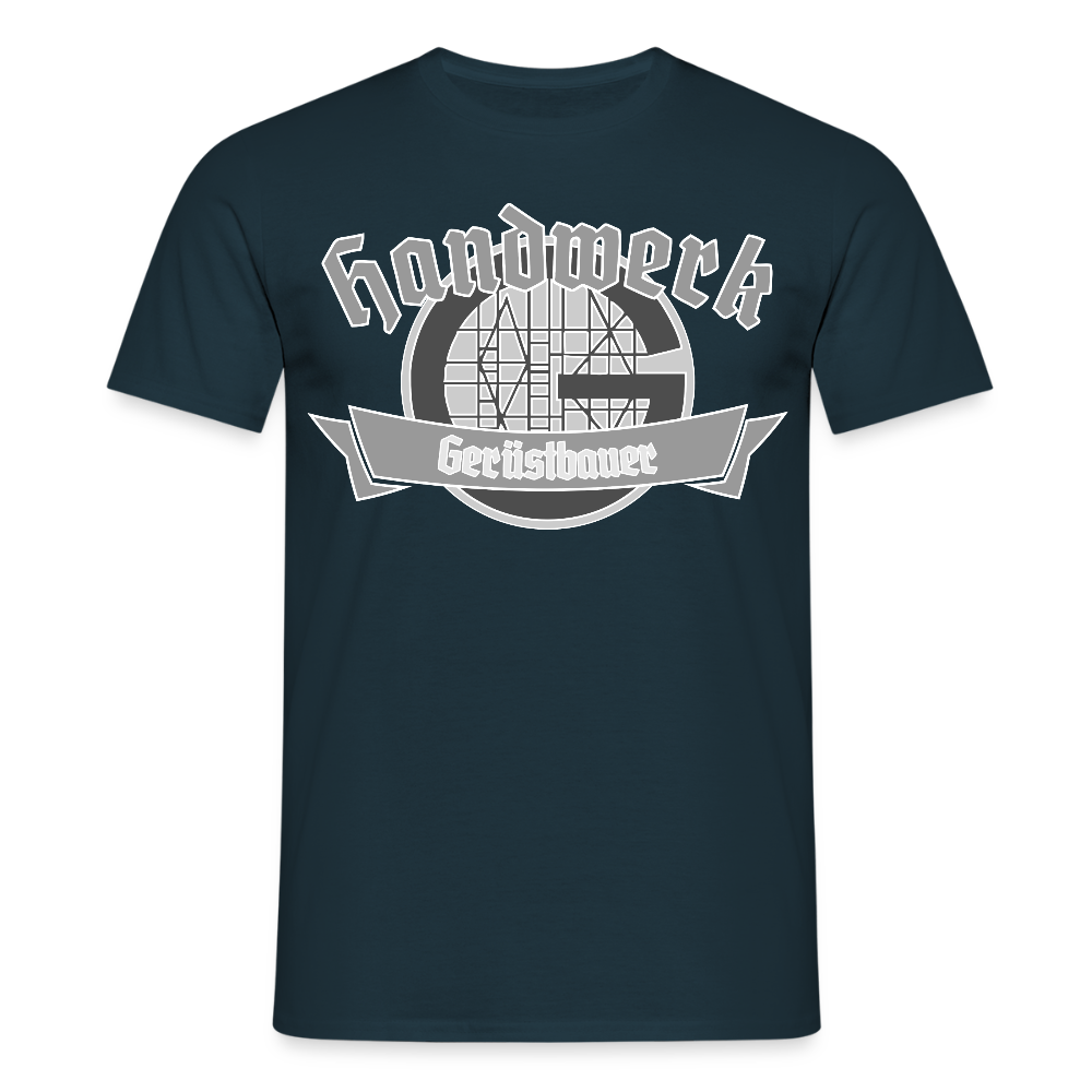 Unisex T-Shirt "Gerüstbauer" Navy Männer T-Shirt
