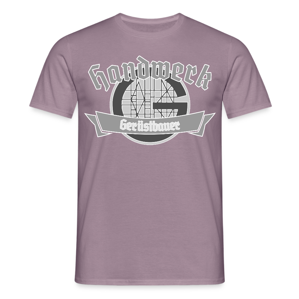 Unisex T-Shirt "Gerüstbauer" Lilagrau Männer T-Shirt