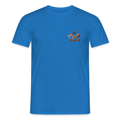 Unisex T-Shirt "Zimmermann" (beidseitig bedruckt) - Royalblau