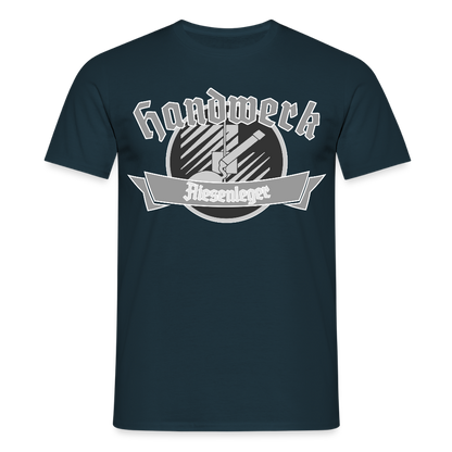 Unisex T-Shirt "Fliesenleger" Navy Männer T-Shirt