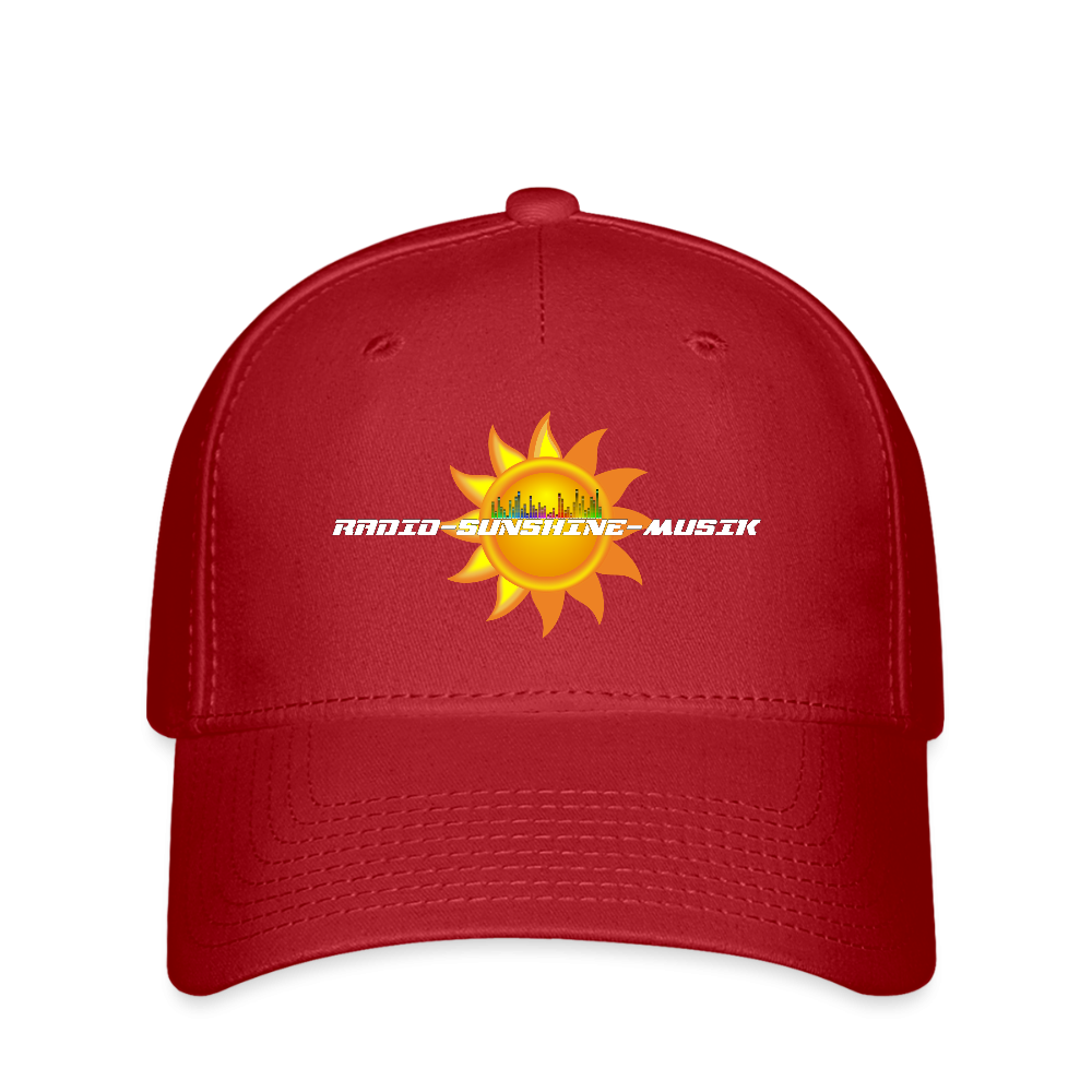 Flexfit Cap "Radio-Sunshine-Musik" Rot Flexfit Cap