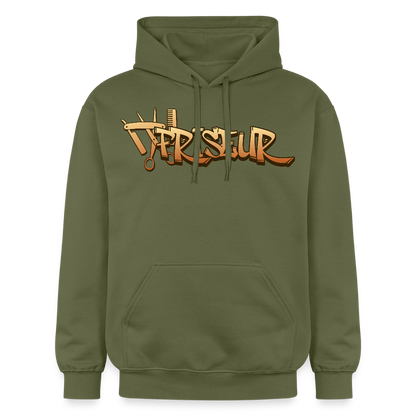 Gildan Unisex Softstyle® "Friseur" Militärgrün Gildan Unisex Softstyle® Midweight Hoodie